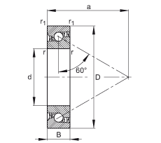 ǽ|S BSB030062-2RS-T, | a = 60ƹɂ(c)ܷ