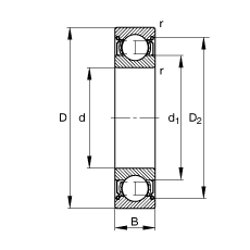 S 61805-2Z, (j) DIN 625-1 (bio)(zhn)Ҫߴ, ɂ(c)g϶ܷ