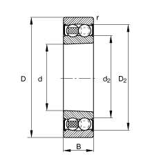 {(dio)S 2210-K-2RS-TVH-C3, (j) DIN 630 (bio)(zhn)Ҫߴ, FףF 1:12ɂ(c)ܷ