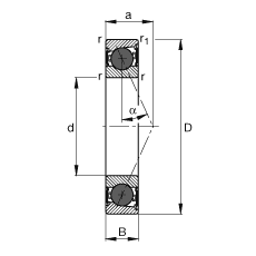 SS HCB71919-E-2RSD-T-P4S, {(dio)(ji)ɌԪb|  = 25㣬մɂ(c)ܷ⣬ǽ|ƹ