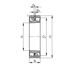 {(dio)ĝLS 24056-B-K30-MB, (j) DIN 635-2 ˜ʵҪߴ, FF 1:30