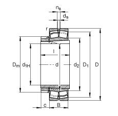 {(dio)ĝLS 23038-E1-K-TVPB + H3038, (j) DIN 635-2 ˜ʵҪߴ, F׺;o